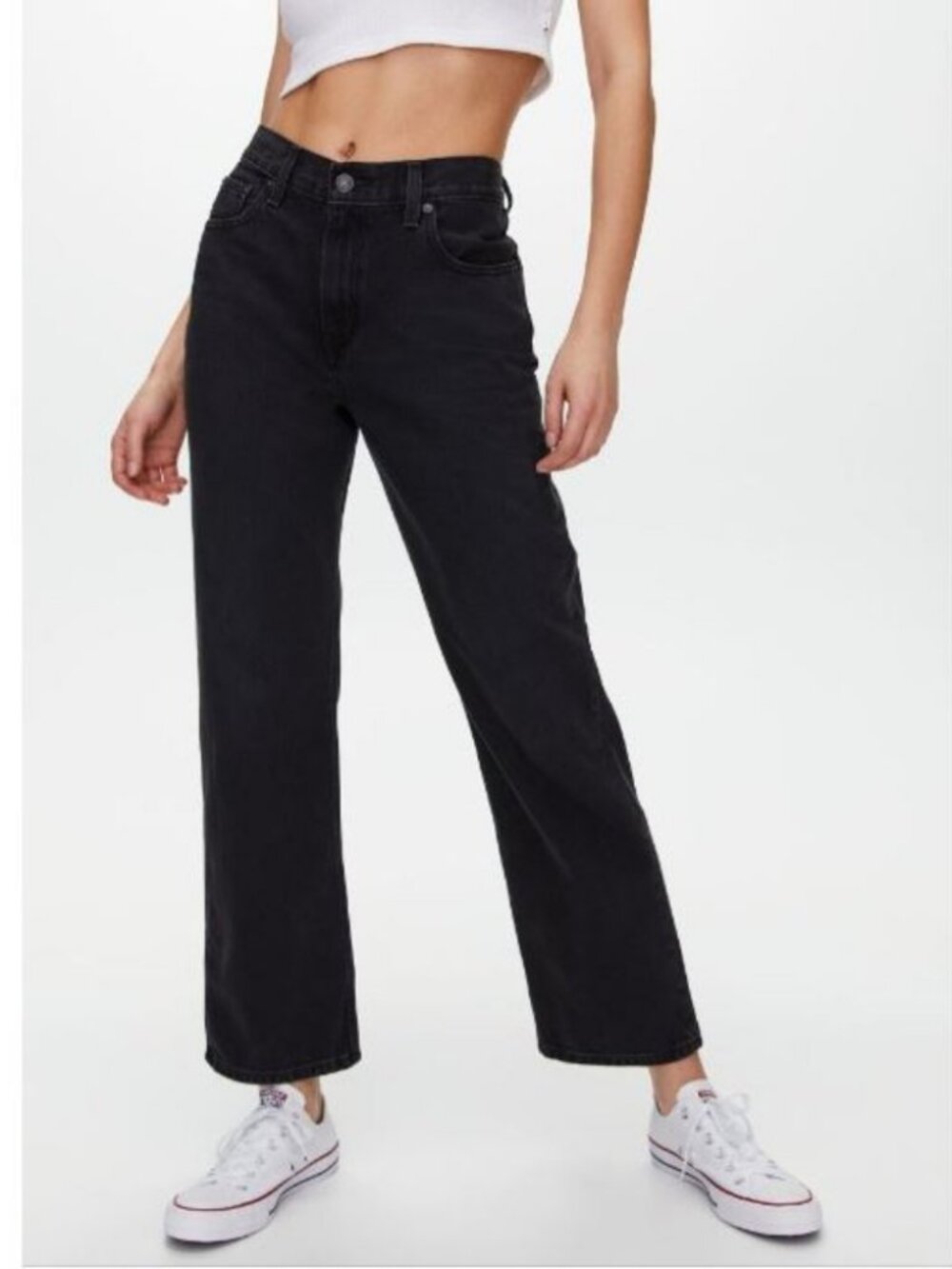 Levi's Aritzia Loose Straight Jean Relaxed / Size 29 / Black Lightbeam NWT